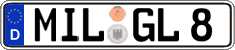 German license plate, Regular plates