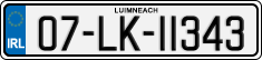 License plate of Ireland, Regular plates