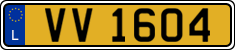 License plate of Luxembourg, 2003 year system