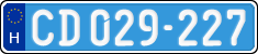 license plates of Hungary, Diplomatic