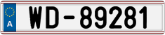 License plate of Austria, Diplomatic