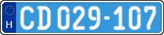 license plates of Hungary, Diplomatic