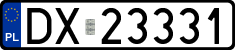 License plates of Poland, Regular car plates