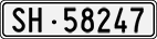 License plate of Switzerland, Cars