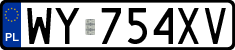 License plates of Poland, Regular car plates