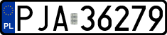 License plates of Poland, Regular car plates