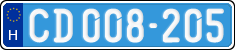 license plates of Hungary, Diplomatic