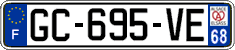 French license plate, SIV (ordinary)
