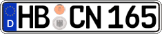 German license plate, Regular plates