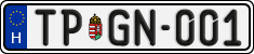 license plates of Hungary, Regular plates (2022)