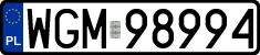 License plates of Poland, Regular car plates
