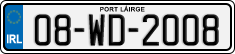 License plate of Ireland, Regular plates