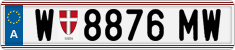License plate of Austria, Regular plates