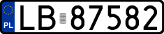 License plates of Poland, Regular car plates
