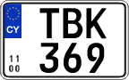 License plate of Cyprus, Regular plates
