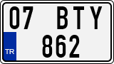 License plate of Turkey, Regular plates
