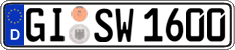 German license plate, Regular plates