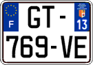 French license plate, SIV (ordinary)