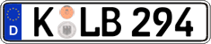 German license plate, Regular plates