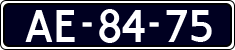 License plate of the Netherlands, Imported oldtimers (cars)