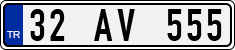 License plate of Turkey, Regular plates