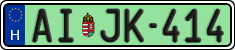 license plates of Hungary, Regular plates (2022)