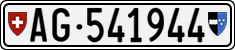 License plate of Switzerland, Cars