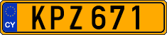 License plate of Cyprus, Regular plates