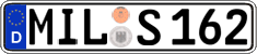 German license plate, Regular plates
