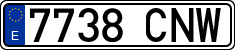 License plates of Spain, Ordinary (2000)