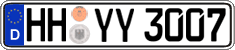 German license plate, Regular plates