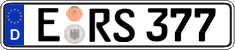 German license plate, Regular plates