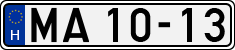 license plates of Hungary, National Ambulance Service (1990)