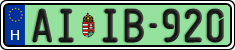 license plates of Hungary, Regular plates (2022)
