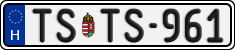 license plates of Hungary, Regular plates (2022)