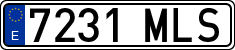 License plates of Spain, Ordinary (2000)
