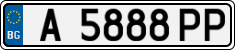 License plate of Bulgaria, Cars