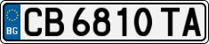 License plate of Bulgaria, Cars