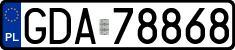 License plates of Poland, Regular car plates