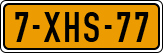 License plate of the Netherlands, Cars