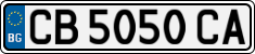 License plate of Bulgaria, Cars