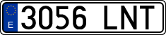 License plates of Spain, Ordinary (2000)