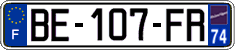 French license plate, SIV (ordinary)
