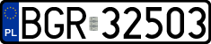 License plates of Poland, Regular car plates