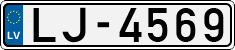 License plate of Latvia, Regular car plates
