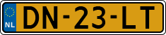 License plate of the Netherlands, Cars