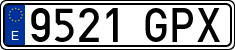 License plates of Spain, Ordinary (2000)