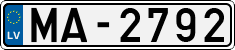 License plate of Latvia, Regular car plates