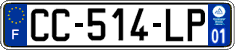 French license plate, SIV (ordinary)