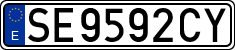 License plates of Spain, 1971 year series